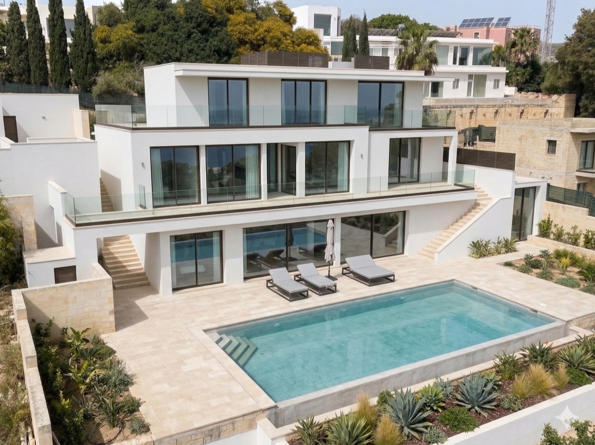 Finished luxury villa Santa Maria Estate Mellieha Malta